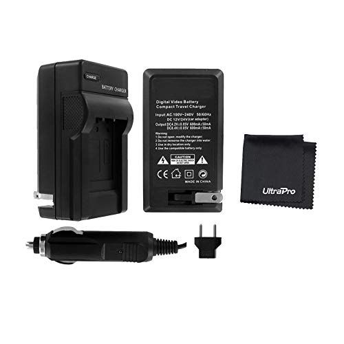  UltraPro EN-EL15 / EN-EL15B / EN-EL15C Rapid Travel Charger (110/220v with Car and EU adapters) for Select Nikon Digital Cameras - UltraPro Accessory Bundle: Deluxe Microfiber Clea