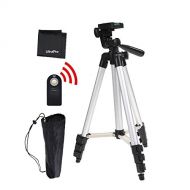 UltraPro 50 Inch Full Size Aluminum Camera Tripod + Wireless Remote Bundle for Nikon Digital Cameras, Includes UltraPro Microfiber Cleaning Cloth