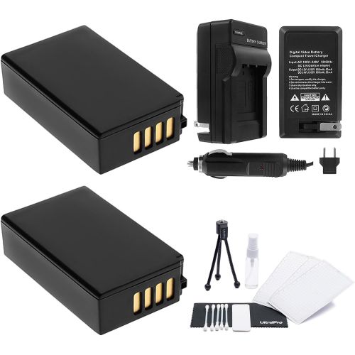  UltraPro EN-EL20 / EN-EL20a 2-Pack Battery Bundle with Rapid Travel Charger and UltraPro Accessory Kit for Select Nikon Cameras Including Nikon P1000, Nikon 1 J1, 1 J2, 1 J3, 1 S1,