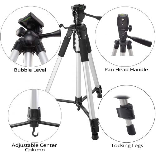  UltraPro 72 Inch Aluminum Camera Tripod + Wireless Remote Bundle for Nikon Digital Cameras, Includes UltraPro Microfiber Cleaning Cloth