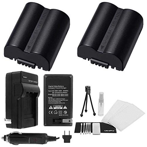  2-Pack CGR-S006e High-Capacity Replacement Batteries with Rapid Travel Charger for Select Panasonic Lumix Digital Cameras. UltraPro Deluxe Accessory Set Included