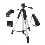 UltraPro 72 Inch Heavy-Duty Aluminum Camera Tripod with Universal Smartphone Mount for iPhone, Samsung, and All Smartphones, Includes UltraPro Bonus Microfiber Cleaning Cloth