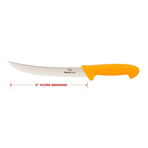  UltraSource-449414 Breaking Butcher Knife, 8 Fluted Blade