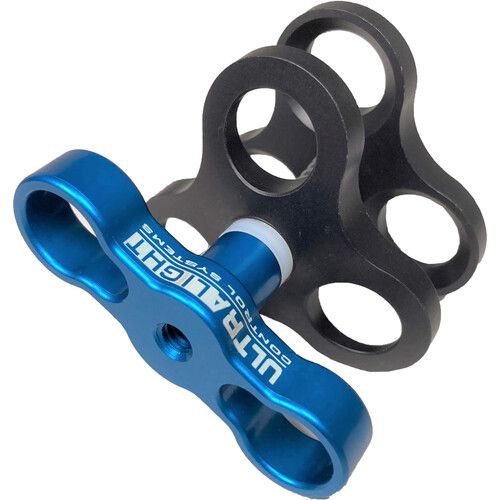  Ultralight AC-TCS-UB Triple Ball Clamp with T-Knob (Ultra Blue)