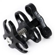 Ultralight Triple Ball Clamp with One-Side Cutouts and T-Knob (Black)