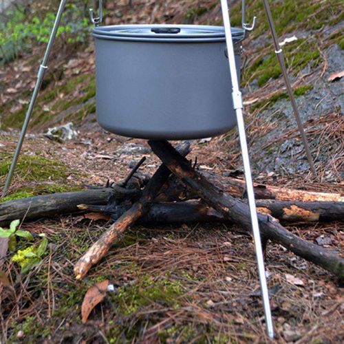  Ultralight Mandii Outdoor Portable Folding Barbecue Camping Tripod Bonfire Bracket Backpacking & Camping Stoves