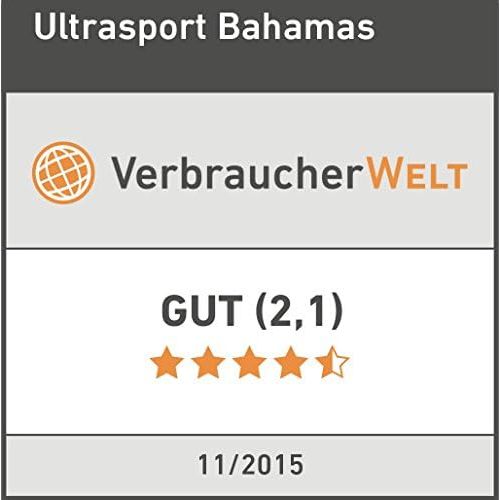  Ultrasport Unisex - Erwachsene Schnorchelset Bahamas mit Spritzschutz und Quick Clip Halterung, komfortables Mundstueck, inkl.Aufbewahrungstasche