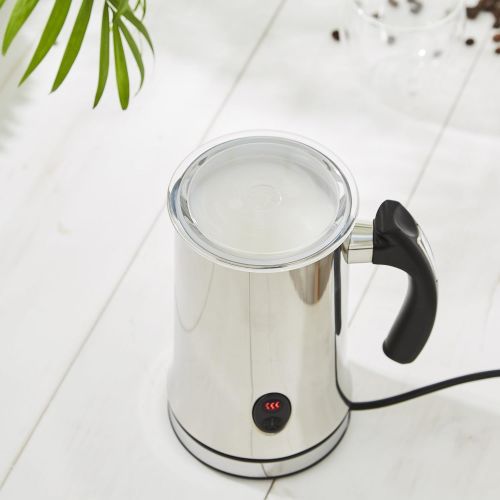  Ultratec Milk Frother and Heater Insulated Stainless Steel with Black Handle300ml