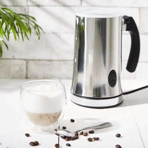  Ultratec Milk Frother and Heater Insulated Stainless Steel with Black Handle300ml