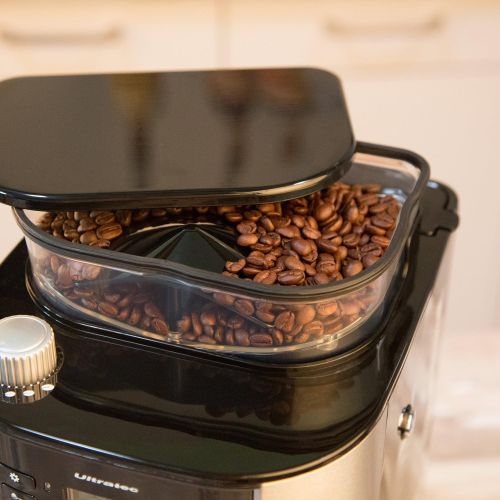  [아마존베스트]Ultratec Fully Automatic Coffee Machine with Grinder and Timer Function, Coffee Machine, Coffee Machine, Fully Automatic Coffee Machine, Including Glass Jug and Permanent Filter, S