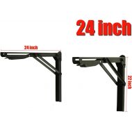 [아마존 핫딜] Ultrawall Folding Shelf Brackets, Heavy Duty Adjustable Folding Shelf Workbench Supports,24 inch Collapsible Shelf Bracket