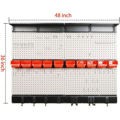  [아마존 핫딜] Ultrawall Garage Storage, 48x36 inch Pegboard with Hooks Garage Storage Bins Tool Board Panel Tool Organizer