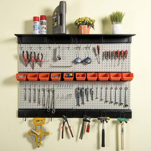  [아마존 핫딜] Ultrawall Garage Storage, 48x36 inch Pegboard with Hooks Garage Storage Bins Tool Board Panel Tool Organizer