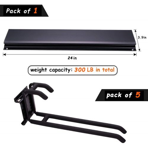  Ultrawall Ski Wall Rack, 5 Pairs of Snowboard Rack Wall Mount,Home and Garage Skiing Storage Mount Hold up to 300lbs