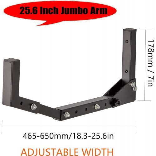  Ultrawall 25.6Inch Jumbo Arm Kayak Wall Rack Giant Storage Hanger Heavy Duty Indoor Outdoor Wall Mounted