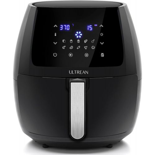  [아마존베스트]Ultrean 5.8 Quart Air Fryer, Electric Hot Air Fryers Oilless Cooker with 10 Presets, Digital LCD Touch Screen, Nonstick Basket, 1700W, UL Listed