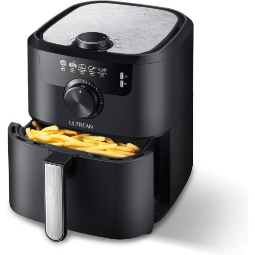  [아마존베스트]Ultrean Air Fryer, 4.5 Quart Electric Hot Air Fryers Oven Cooker with Deluxe Temperature and Time Knob, Non-Stick Basket, UL Certified, Cook Book, 1-Year Warranty, 1500w