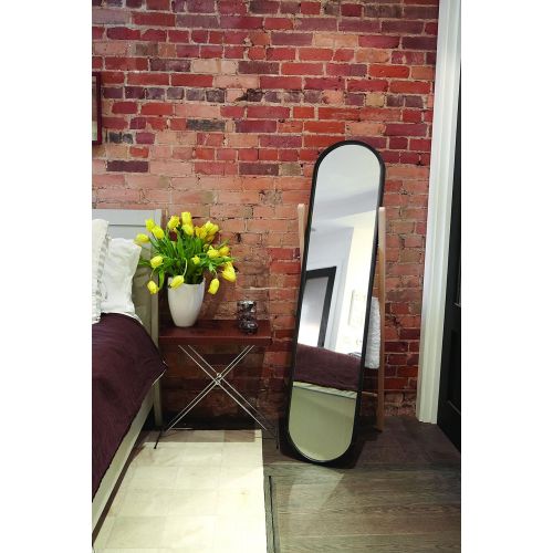  Umbra Hub 37” Round Wall Mirror with Rubber Frame, Modern Room Decor for Entryways, Washrooms, Living Rooms and More, Gray