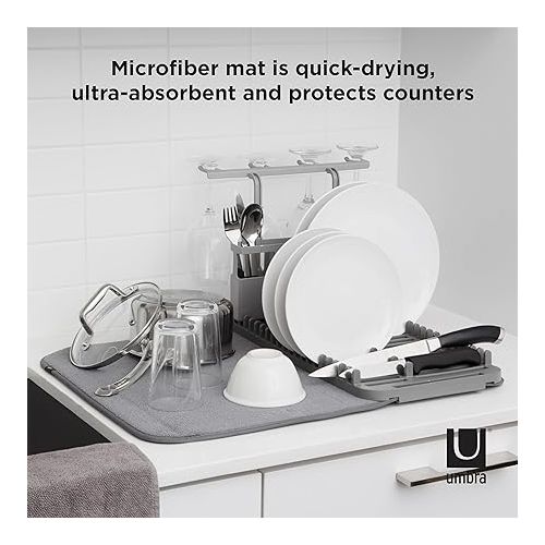  Umbra Udry Dish Rack With Dry Mat