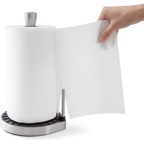  [아마존베스트]Umbra, Black/Nickel Spin Click N Holder for One-Handed Tear of Paper Towels