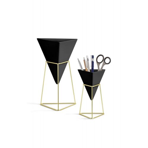  [아마존 핫딜]  [아마존핫딜]Umbra Trigg Wanddekoration zum Aufhangen, gross Desk Black/Brass