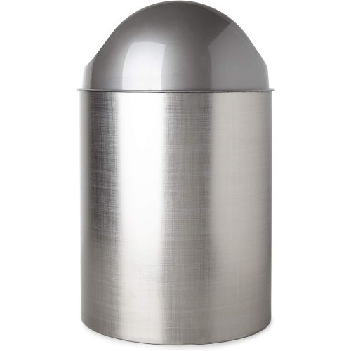  Umbra Mezzo Swing-Top Waste Can, 2.5-Gallon (9 L), Brushed Nickel/Silver