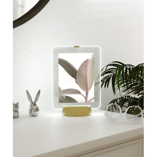  [아마존베스트]-Service-Informationen Umbra Glo 13 x 18 cm Iron Photo Frame, Gold