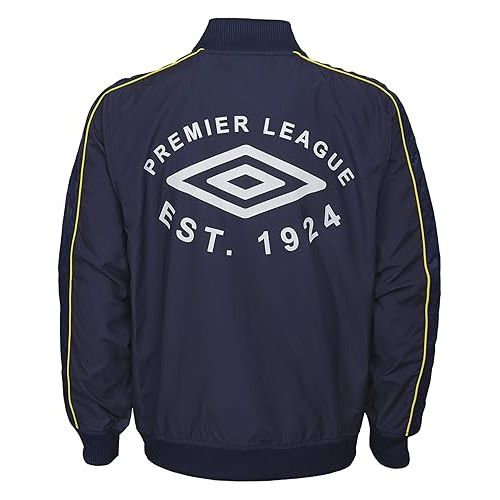  Umbro Men's Premier League Logo Jacket, Navy/Turkish Sea