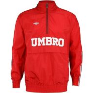 Umbro Men's In Goal Pullover Jacket, Vermillion/Black