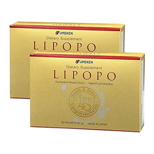  Umeken Lipopo - Lipopolysaccharide, Echinacea, and Lactic Acid Bacteria. 90 Packets. 3 Month Supply. Made in Japan.