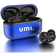 [아마존베스트]Umi. Essentials TWS Bluetooth 5.0 IPX7 W5s Wireless In-Ear Headphones for iPhone Samsung, Huawei with Patented Smart Metal Charging Case