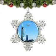 Umsufa UK England Gosport Spinnaker Tower Christmas Ornament Tree Decoration Crystal Metal Souvenir Gift