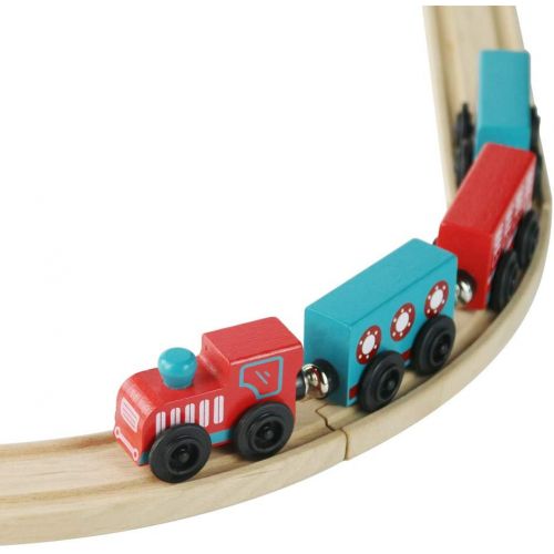  Umu umu Magnetic Train Set Track with 4 Pcs