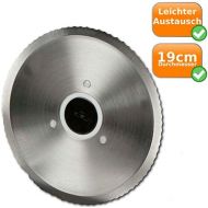 Unbekannt Ersatzmesser fuer Vollmetall Allesschneider, Schneideblattdurchmesser 19cm, gewellte Schneideflache