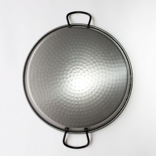  Unbekannt Paella Pfanne aus poliertem Stahl 50cm fuer ca. 14 Portionen