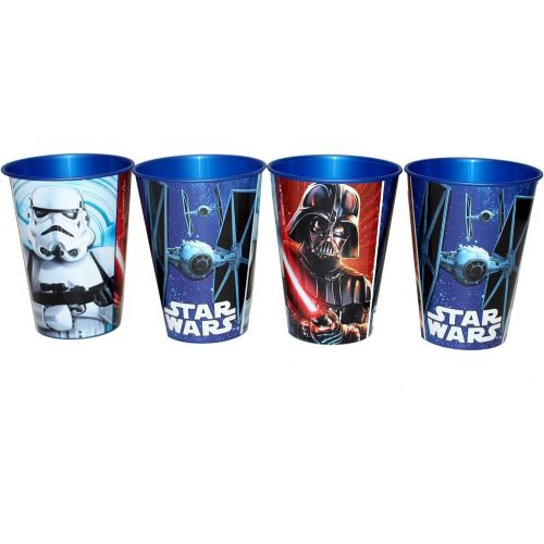  Unbekannt 4 Stueck Star Wars Trinkbecher Saftbecher Becher Set