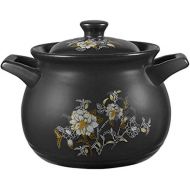 Unbekannt LINGZHIGAN Claypot Reis Casserole Hochtemperatur Suppe Keramik Kleine Auflauf Suppe Topf Herd Offenen Feuer Haushalt (Kapazitat : 3.5L)