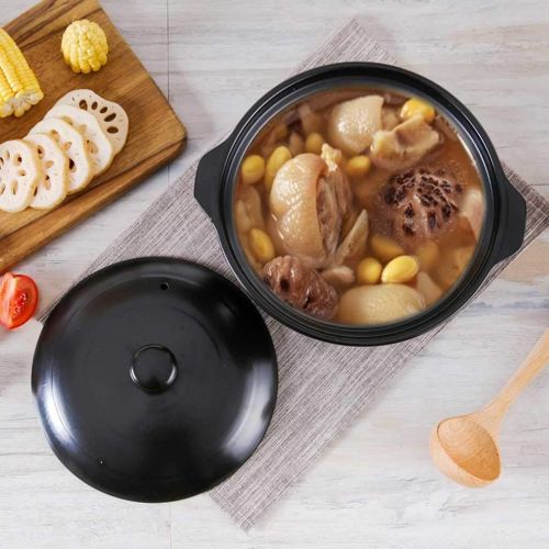  Unbekannt LINGZHIGAN Auflauf Eintopf Topf Suppe Topf Hochtemperatur Keramik Offene Flamme Startseite Tontopf Reis Brei Auflauf Geschmortes Huhn Hot Pot (Kapazitat : 4000ml)