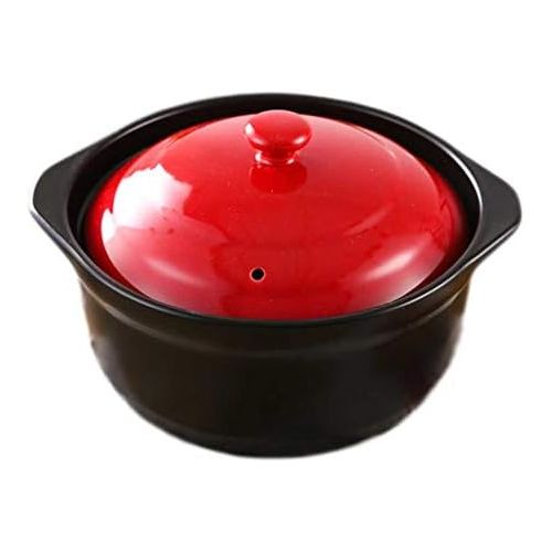  Unbekannt LINGZHIGAN Claypot Auflauf Eintopf Topf Suppe Topf Startseite Feuer Keramik Hochtemperatur Gas Brei Auflauf Eintopf Topf 2.4L