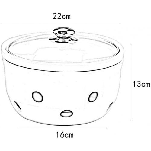  Unbekannt LINGZHIGAN Alkohol Herd Trocken Topf Topf Fluessigkeit Fest Haushalts Alkohol Topf Kleine Heisse Topf Keramik Casserole 1,22 L (Farbe : SCHWARZ)