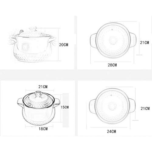  Unbekannt LINGZHIGAN Erde Auflauf Herd Hochtemperatur Keramik Kleine Auflauf Suppe Topf Offenen Feuer Hause Suppe Topf (Farbe : Blau)