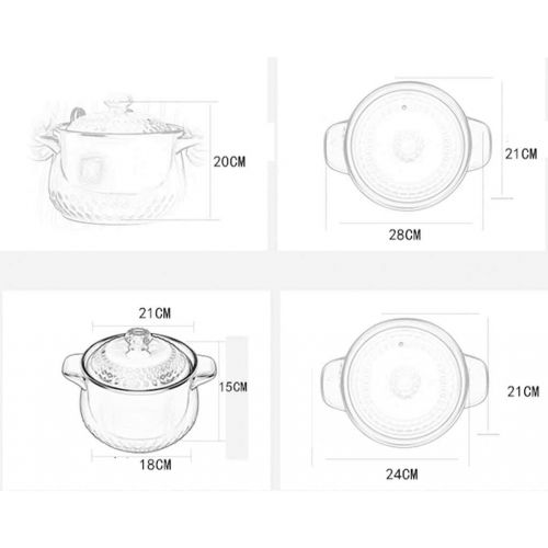  Unbekannt LINGZHIGAN Erde Auflauf Herd Hochtemperatur Keramik Kleine Auflauf Suppe Topf Offenen Feuer Hause Suppe Topf (Farbe : Blau)