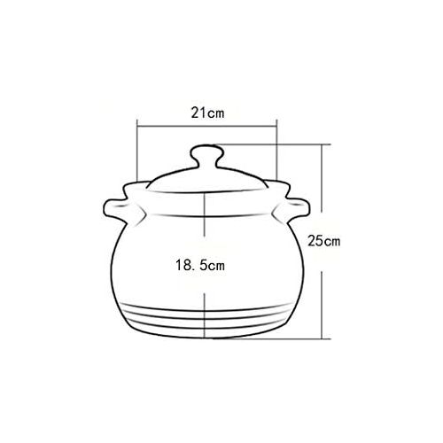  Unbekannt LINGZHIGAN Auflauf Grosse Kapazitat Haushalt Hohe Temperatur Offene Flamme Gas Keramik Topf Suppe 6L