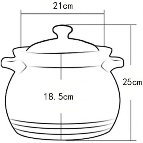  Unbekannt LINGZHIGAN Auflauf Grosse Kapazitat Haushalt Hohe Temperatur Offene Flamme Gas Keramik Topf Suppe 6L