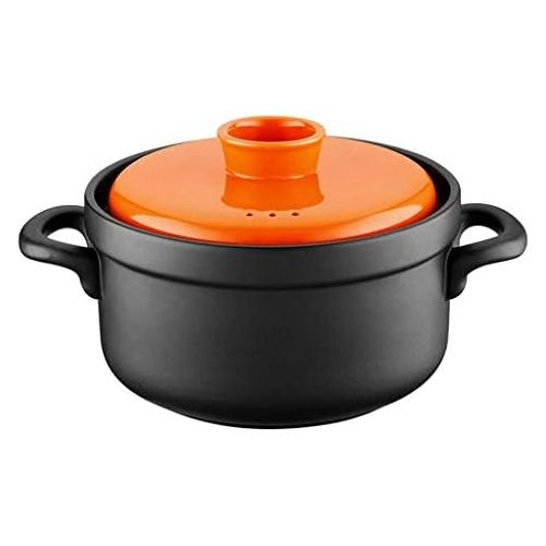  Unbekannt LINGZHIGAN Hochtemperatur-Keramik-Auflauf-Eintopf-Topf-Feuer Claypot-Brei-Topf-Eintopf-Topf mit Suppe-Kasserolle 1.5L (Farbe : A)