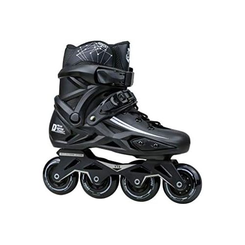  Unbekannt Liang Inline-Skates, Rollerskates fuer Erwachsene, einreihig fuer Profis, Manner und Frauen fuer Kinder, fuer Anfanger (Farbe : Schwarz, groesse : 39EU/7 US/6 UK/24.5cm JP)