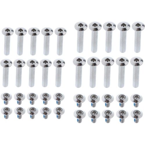  Unbekannt MagiDeal 10 pcs Inline Skate Schraube Set Ersatz Roller Skates Mutter Schrauben