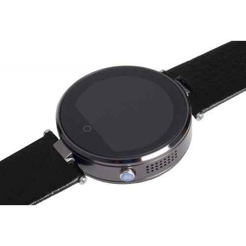  Unbekannt Enox RSW55 Smartwatch Bluetooth 4.0 SCHWARZ Rund Design Handyuhr 1,22 IPS Display kompatibel mit iOS iPhone Android Schrittzahler G-Sensor