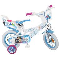 Unbekannt 12 Zoll Maedchenfahrrad Kinderfahrrad Kinder Fahrrad Bike Rad Frozen Disney Eiskoenigin ELSA New WEIss