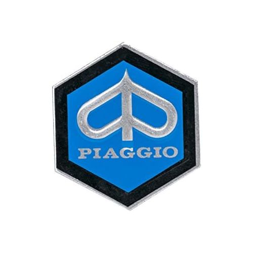  [아마존 핫딜]  [아마존핫딜]Unbekannt Emblem Piaggio 6-Eck Kaskade fuer Vespa PX T5 etc. - Aluminium, selbstklebend 31x36 mm